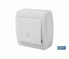 PULSADOR CAMPANA SUPERFICIE MODELO ATLANTIS 10A BLANCO