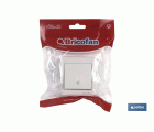 PULSADOR CAMPANA SUPERFICIE MODELO ATLANTIS 10A BLANCO
