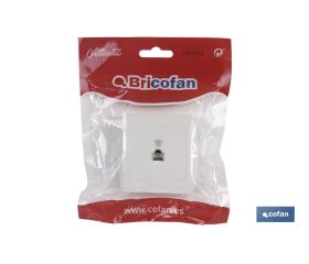 BASE TELEFONO RJ11 SUPERFICIE BLANCO MODELO ATLANTIS