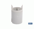 PORTALÁMPARAS PARA OBRA E-27 4A250V RESINA TERMOESTABLE BLANCO