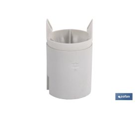 PORTALÁMPARAS PARA OBRA E-27 4A250V RESINA TERMOESTABLE BLANCO