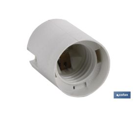 PORTALÁMPARAS PARA OBRA E-27 4A250V RESINA TERMOESTABLE BLANCO