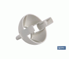 PORTALÁMPARAS PARA OBRA E-27 4A250V RESINA TERMOESTABLE BLANCO