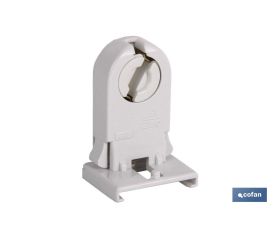 Portalámparas para tubos fluorescentes | Embornamiento rápido | Color blanco 2 A - 250 V