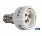 Portalámparas adaptador | Adapta de E27 a GU10/GZ10 | 2 A - 250 V~