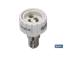 PORTALAMPARAS ADAPTADOR E27 - GU10