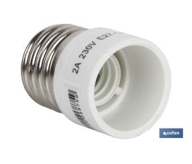 PORTALAMPARAS ADAPTADOR E27 - E14