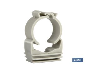 Abrazadera Multiusos | Color Blanco | Medidas desde 12 hasta 50 mm | Guía y cierre | Polipropileno