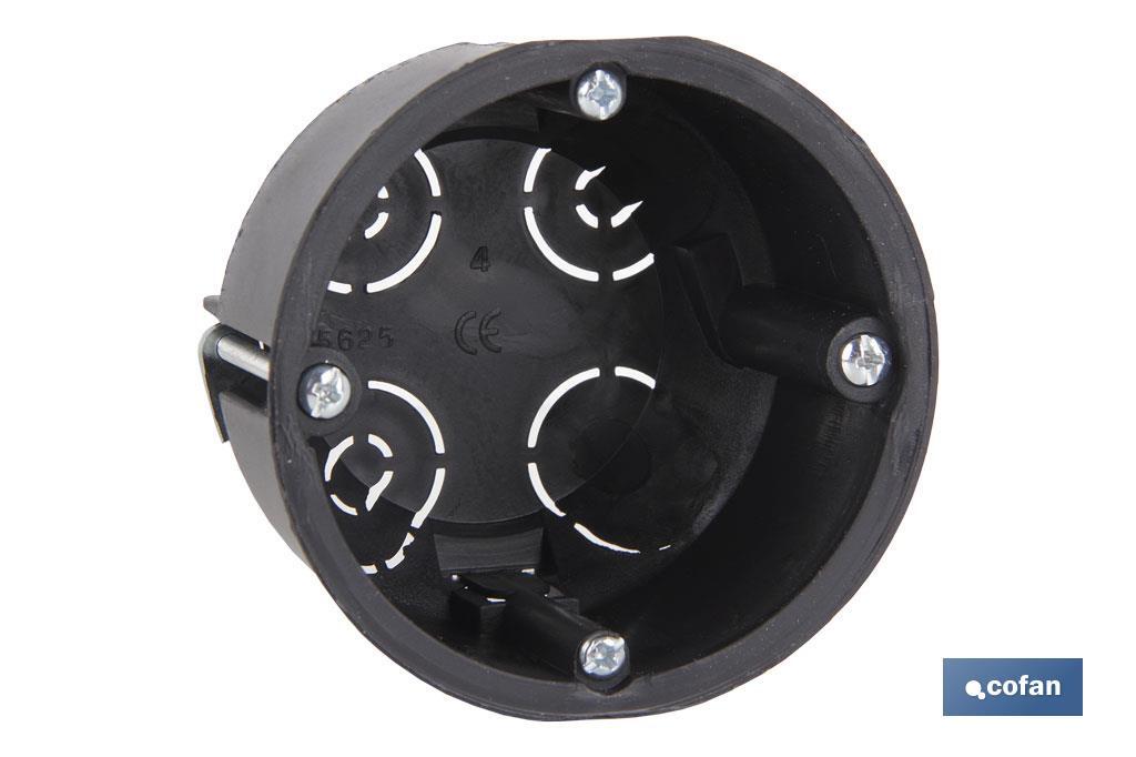 CAJA EMPOTRAR MECANISMOS UNIVERSAL 67X77X42 5 ENTRADAS TUBO