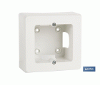 Caja de mecanismos de superficie para 1, 2 y 3 elementos | Disponible en varias medidas | Color blanco