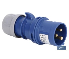 Clavija industrial móvil | Grado de protección IP 44 | Embornamiento con tornillos