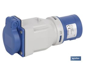ADAPTADOR INDUSTRIAL CLAVIJA-BASE SCHUKO IP44 16A 230V
