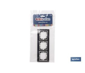 MARCO 3 ELEMENTOS HORIZONTAL NEGRO