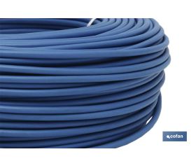 Rollo Cable Eléctrico de 100 m | H07V-K | Sección de cable de varias medidas | Color: Azul