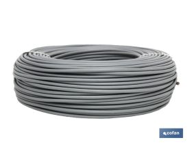 Rollo Cable Eléctrico H07V-K de 100 m | Sección de cable de varias medidas | Color: Gris
