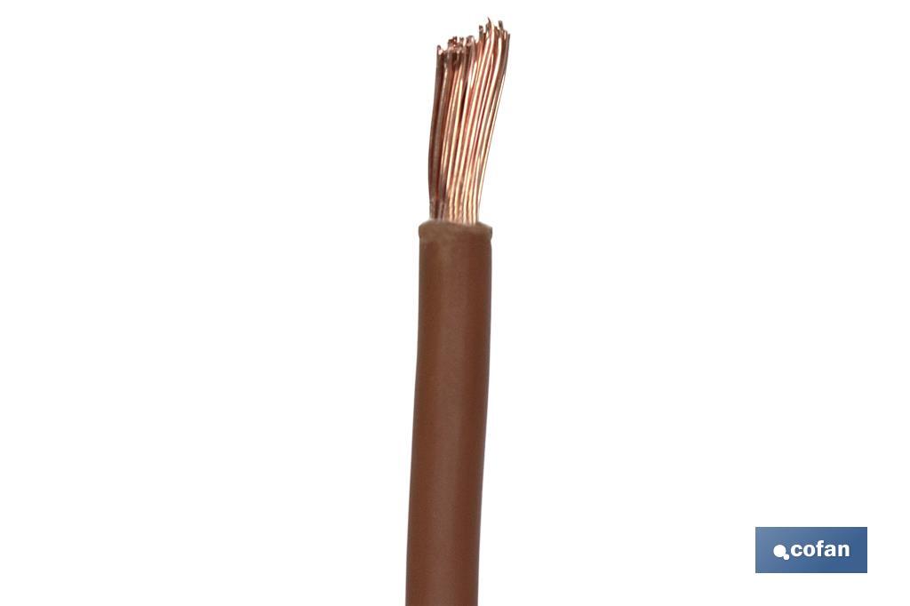 ROLLO CABLE H07V-K 1X1,5MM2 MARRÓN (100M)