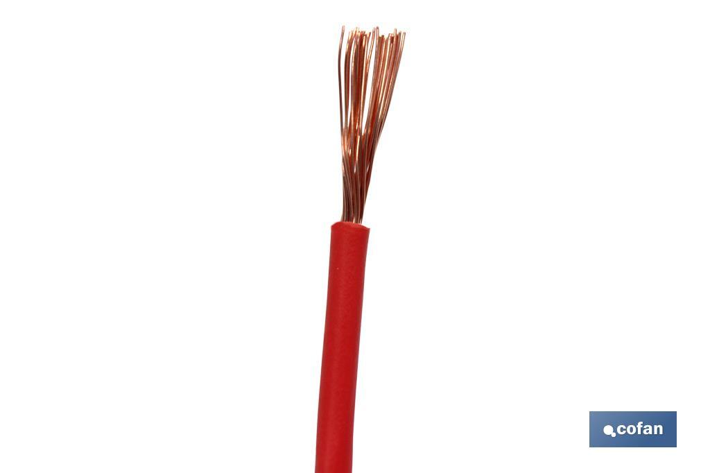 ROLLO CABLE H07V-K 1X1,5MM2 ROJO (100M)