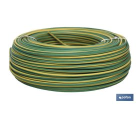 Rollo Cable Eléctrico de 100 m H07V-K | Sección de cable en varias medidas | Color: Verde