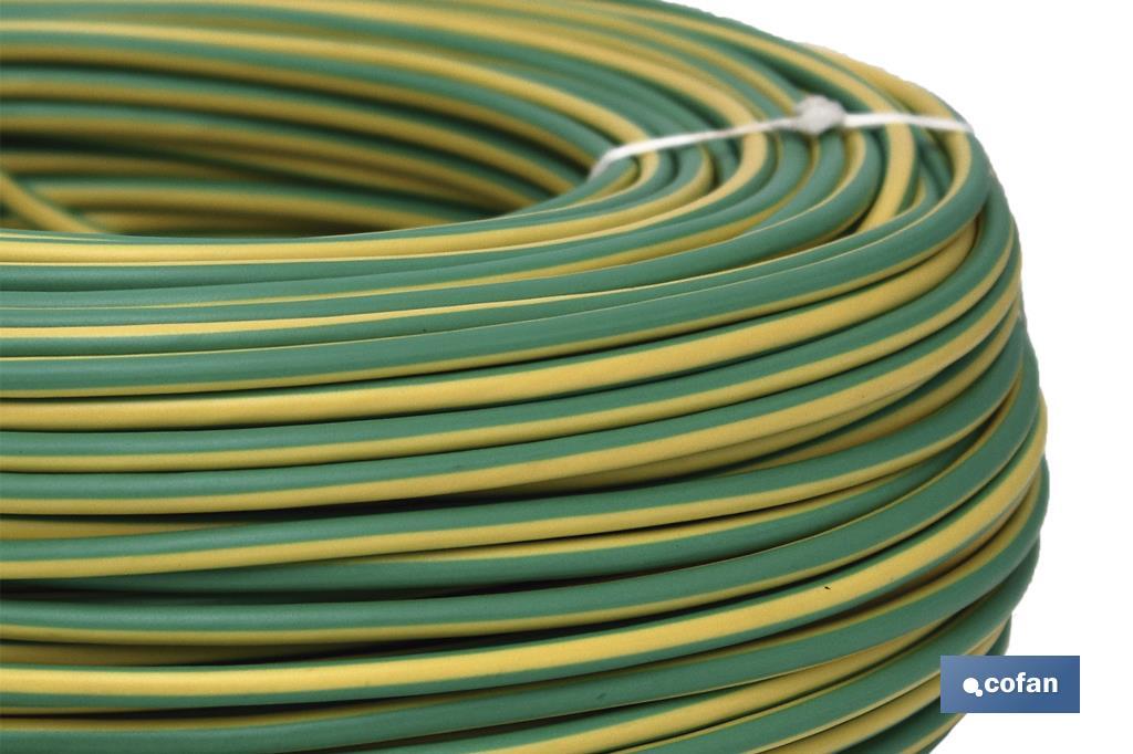 ROLLO CABLE H07V-K 1X1,5MM2 AMAR/VERDE (100M)