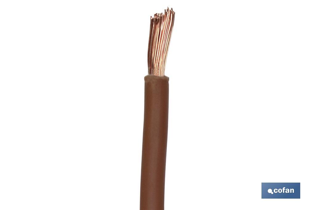 ROLLO CABLE H07V-K 1X2,5MM2 MARRÓN (100M)