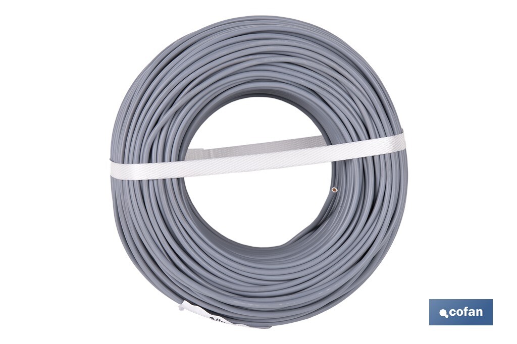 ROLLO CABLE H07V-K 1X4MM2 GRIS (100 M)