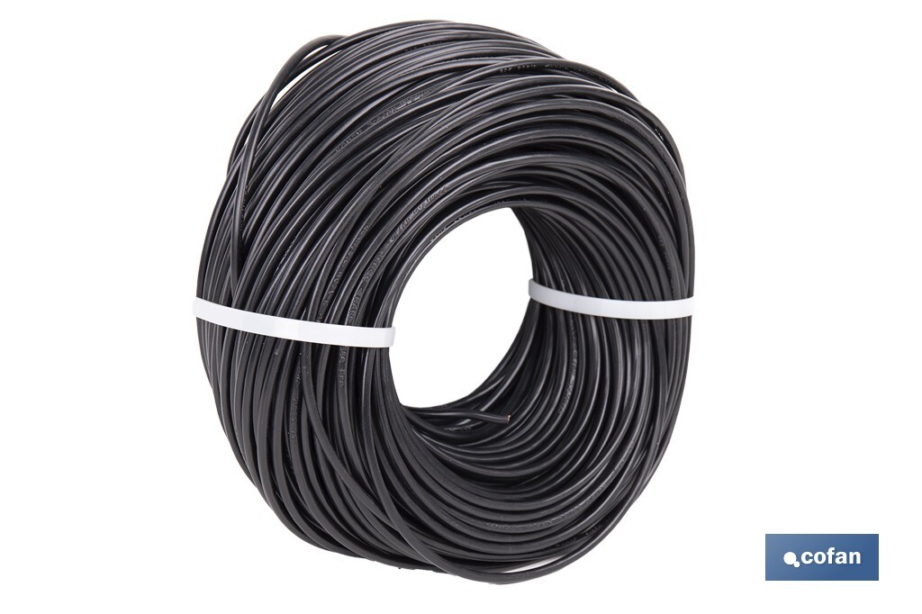 ROLLO CABLE H07V-K 1X4MM2 NEGRO (100 M)