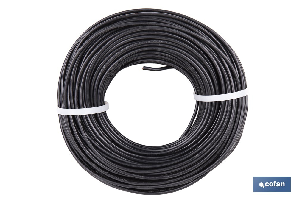 ROLLO CABLE H07V-K 1X4MM2 NEGRO (100 M)