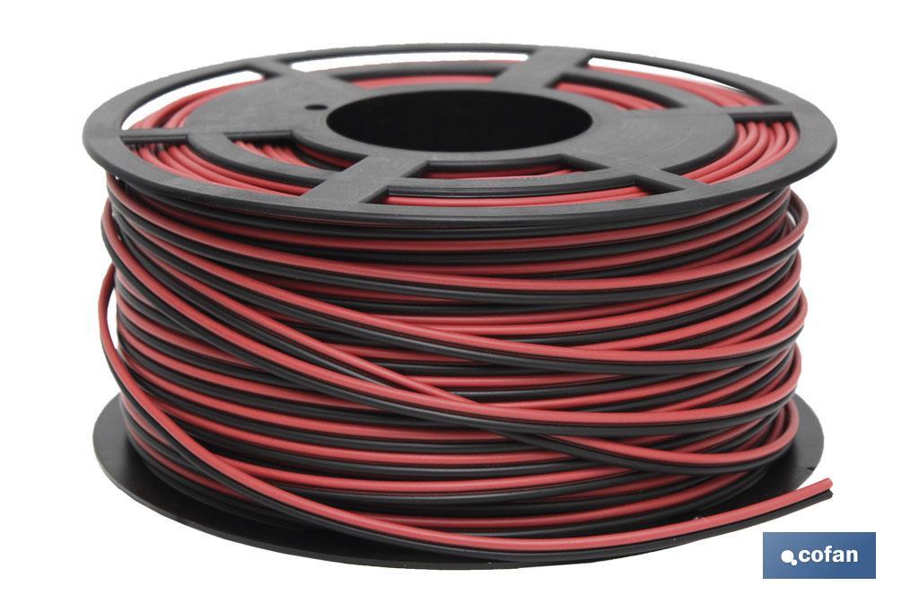 ROLLO 100M CABLE PARALELO ROJO/NEGRO (2X1,5)