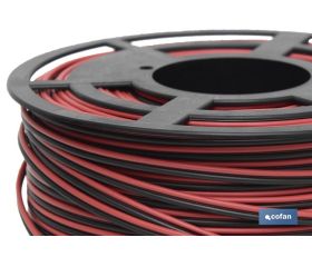 ROLLO 100M CABLE PARALELO ROJO/NEGRO (2X1,5)