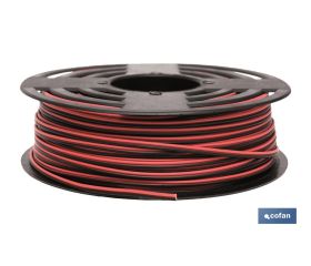 ROLLO 100M CABLE PARALELO ROJO/NEGRO (2X0,75)