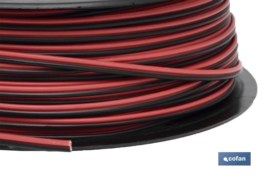 ROLLO 100M CABLE PARALELO ROJO/NEGRO (2X1,5)