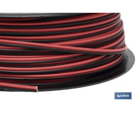 ROLLO 100M CABLE PARALELO ROJO/NEGRO (2X0,75)