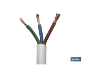 ROLLO 100M MANGUERA BLANCO H05VV-F (3X1,5MM)