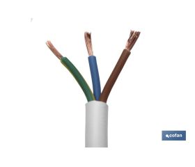 ROLLO 100M MANGUERA BLANCO H05VV-F (3X2,5MM)