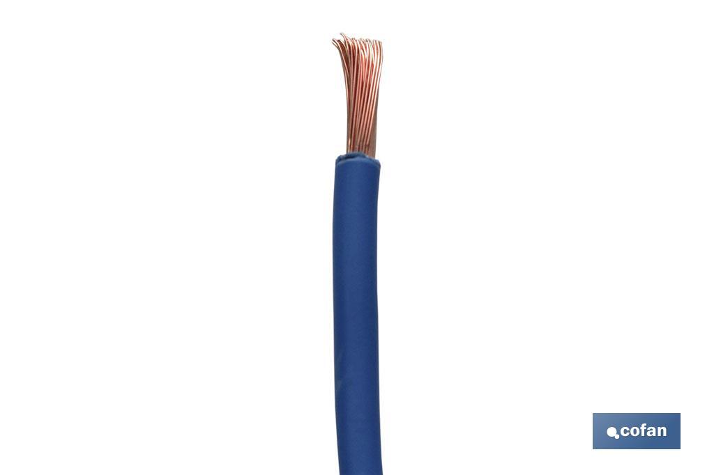 ROLLO CABLE H07V-K 1X6MM2 AZUL (100M)