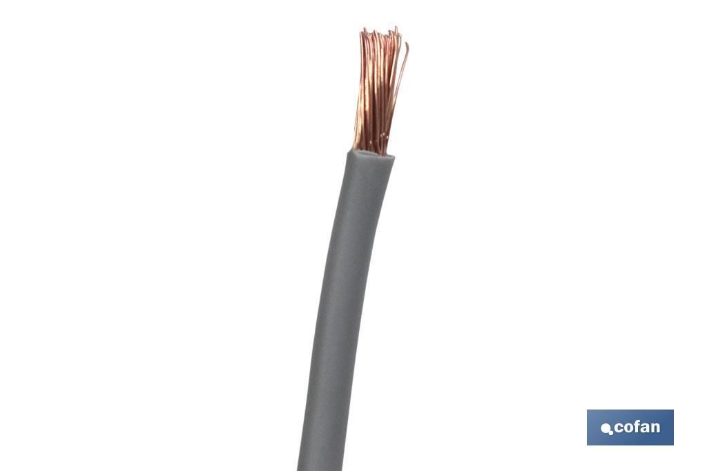 ROLLO CABLE H07V-K 1X6MM2 GRIS (100M)