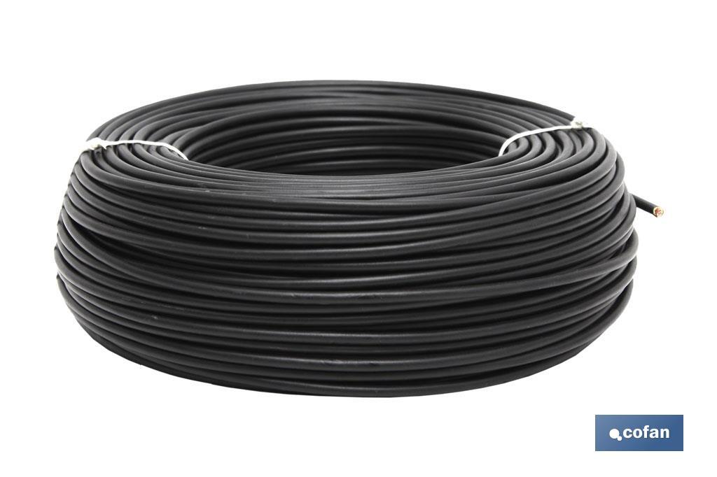ROLLO CABLE H07V-K 1X6MM2 NEGRO (100M)