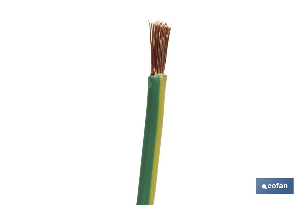 ROLLO CABLE H07V-K 1X6MM2 AMAR/VER (100M)