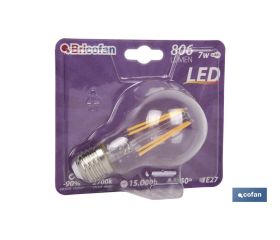 BOMBILLA LED CLASIC FILAMENTO E27 7W 806LM 2700K