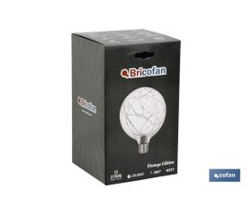 BOMBILLA LED GLOBO ESTRELLAS E27 1,2W 50LM 2700K