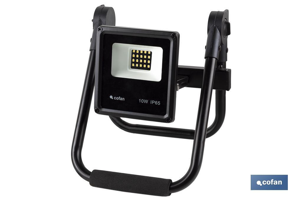 PROYECTOR COMPACTO LED SMD10 W CON SOPORTE