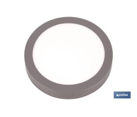 Downlight Gris redondo Superficie