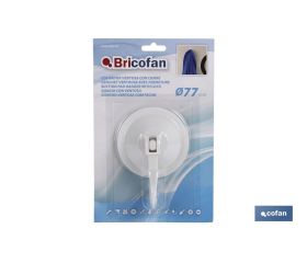 1 UD COLGADOR VENTOSA CIERRE SEGURIDAD Ø77mm