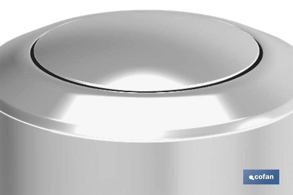 PULSADOR CROMADO PARA MECANISMO INTERRUMPIBLE CANDABA