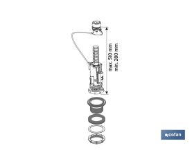 DESCARGADOR WC CON DOBLE PULSADOR MODELO EUME