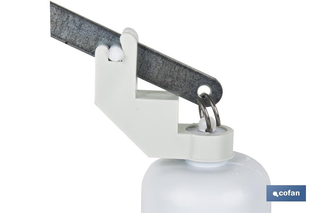 DESCARGADOR CISTERNA TANQUE ALTO CON SOPORTE Y PALANCA