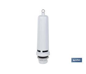 Descargador para Cisterna de Tanque Alto con Base | Fabricada en Polipropileno | Fácil de Instalar | Descargador de Alta Calidad