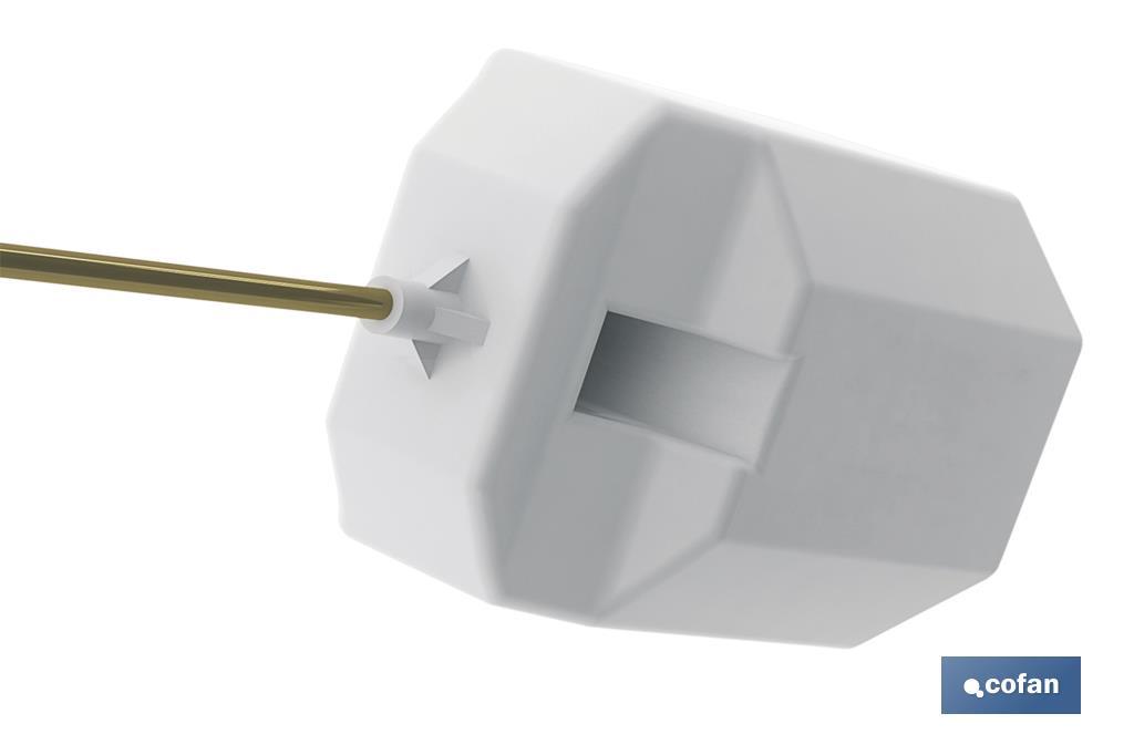 GRIFO DE ALIMENTACIÓN WC LATERAL CON BOYA MODELO DISMAL