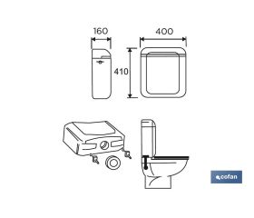 CISTERNA BAJA COMPLETA CON INTERRUPCIÓN DE DESCARGA MODELO EIRAS