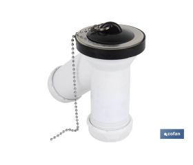 SIFÓN Y COMPACTO CON SALIDA Ø32-40 Y VÁLVULA LAVABO-BIDÉ Ø70